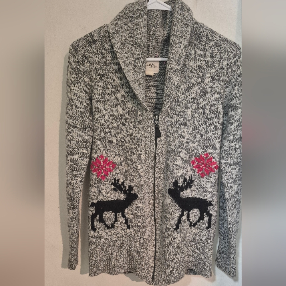 Nordic Full Zip Cardigan Sweater Sz.L